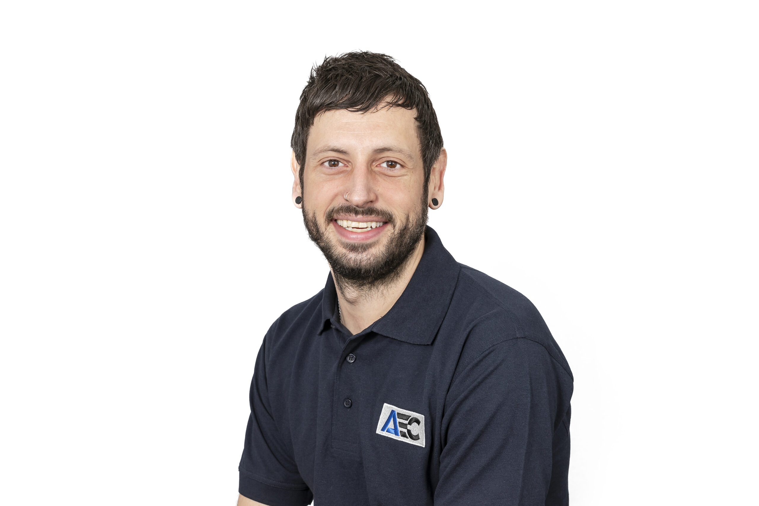 A staff photo of Ross McCabe, the Production Supervisor at Ashtead Engineering Company