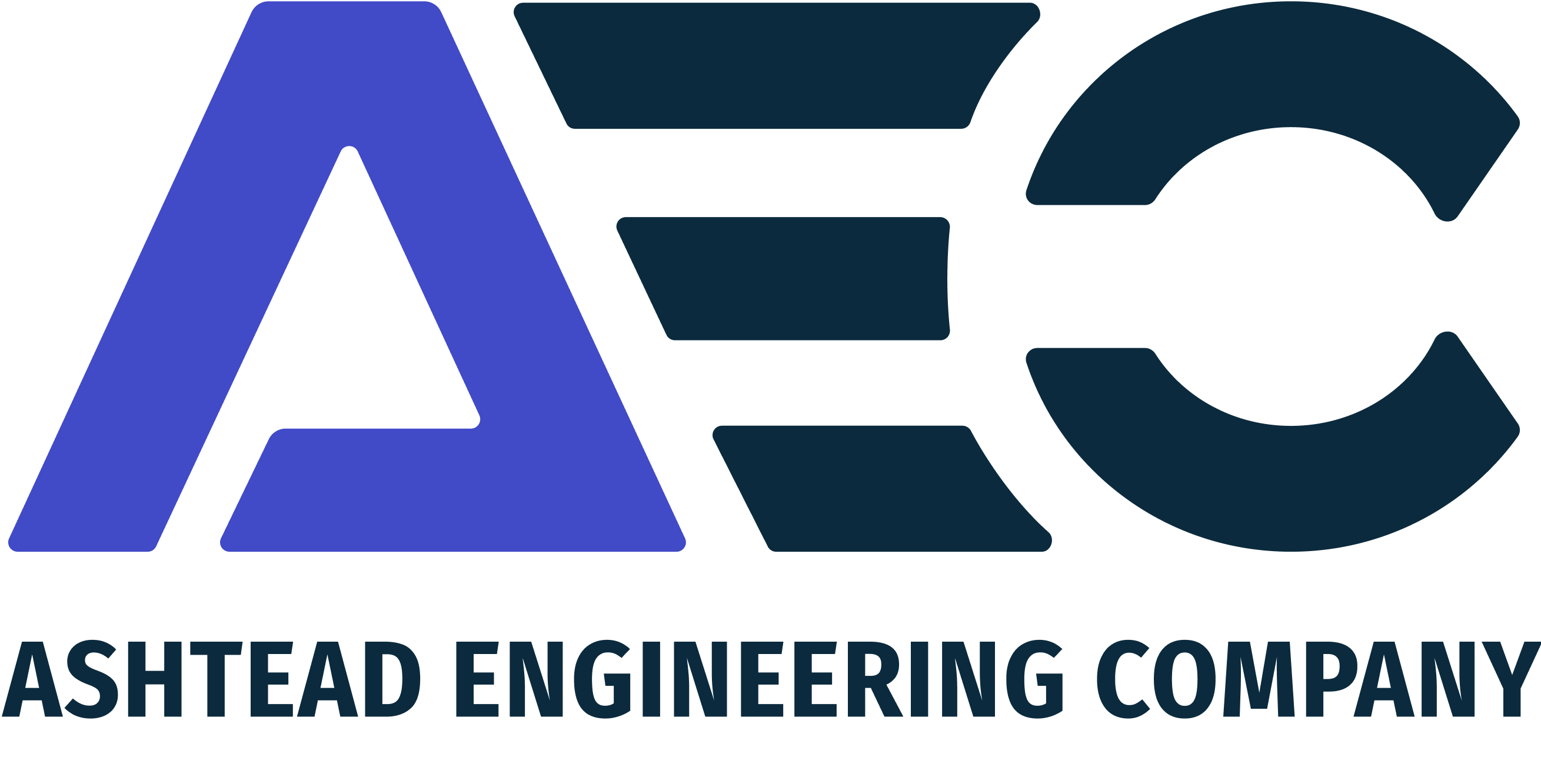 AEC Ashtead Engineering Company Logo Stacked with Logo on top and the company name below
